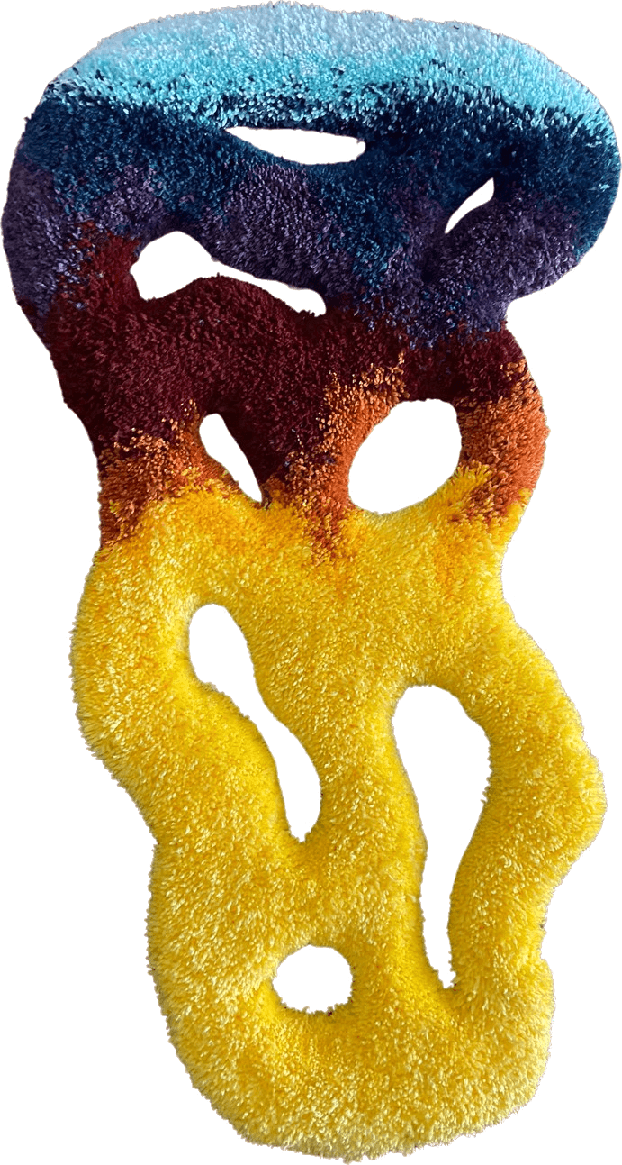 Ignite, 2026: Acrylic yarn, 116 × 49cm